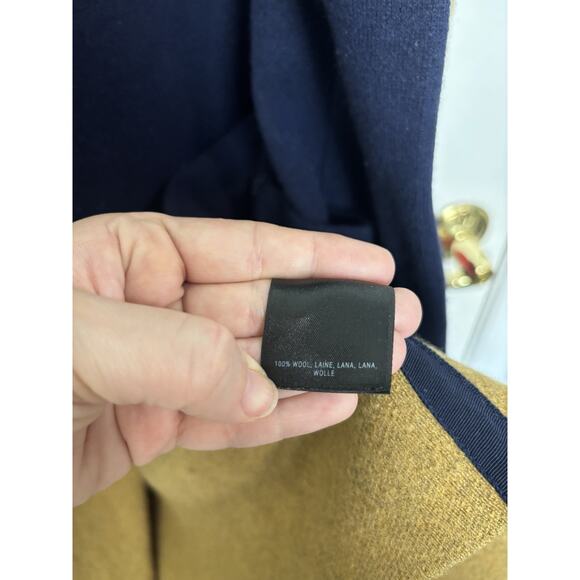 Anthropologie Field Flower Wool Long Line Oversized Cardigan XS Preppy Academia - Picture 5 of 9